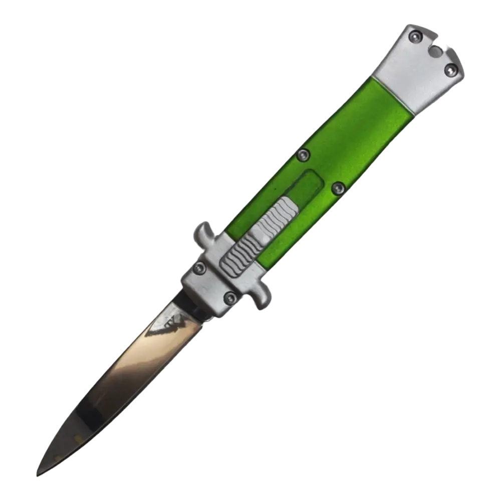 Bladetopia Firecracker Double Action Mini Italian Stiletto OTF Knife STS2GDP (lime Green)